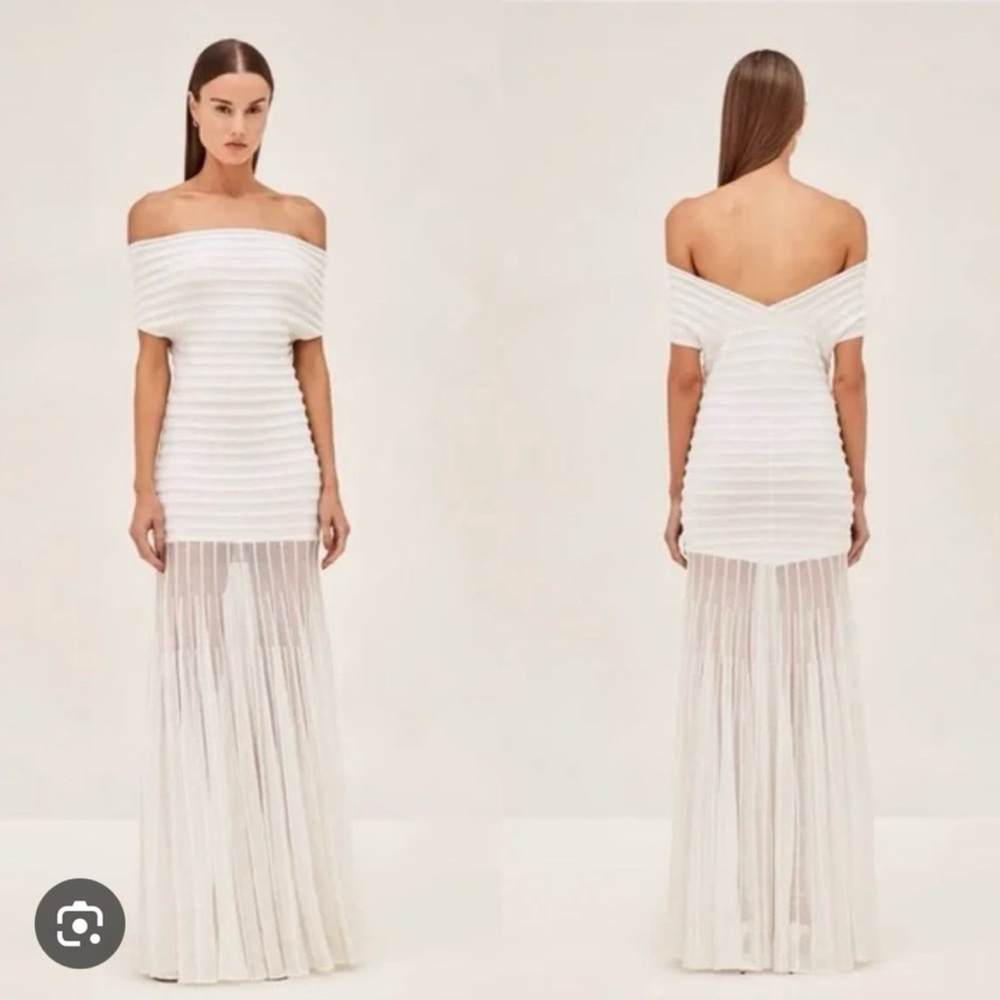 Alexis Marce Off-Shoulder White Dress